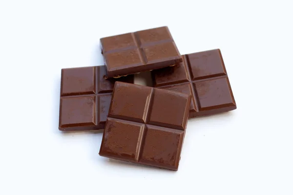 Square Biscuits Dark Chocolate — Stock Photo, Image