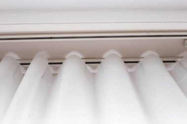 Perdeler kapı ya da pencere, oda dekorasyonu iç mekan.