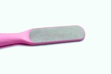 Beyaz arkaplanda ayak dosyası.