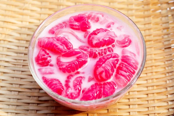 Thailändsk Gnocchi Kokosmjölk — Stockfoto