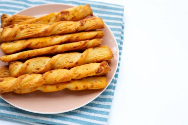 Beyaz arkaplanda Ekmek Çubukları