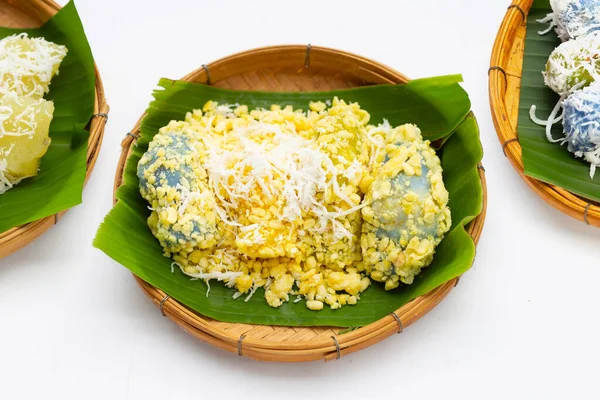 Crepe Arroz Feijão Mung Sobremesa Tailandesa — Fotografia de Stock