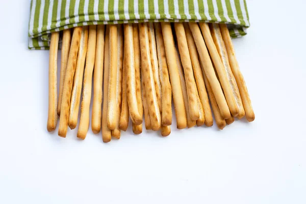 Bread Sticks White Background — Stock Photo, Image