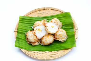 Khanom Krok, Tayland hindistan cevizi sütü tatlısı. Hindistan cevizli pirinç krepi.