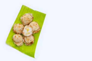 Khanom Krok, Tayland hindistan cevizi sütü tatlısı. Hindistan cevizli pirinç krepi.