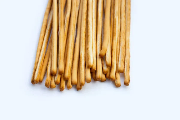 Bread Sticks Fundo Branco — Fotografia de Stock