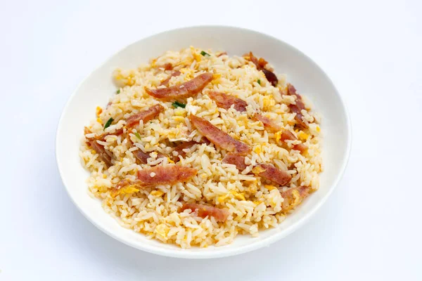 Fried Rice Chinese Sausage — Stock Photo, Image