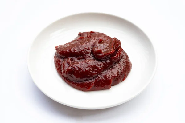 Kořeněná Omáčka Gochujang Tradiční Korejská Papriková Pasta — Stock fotografie