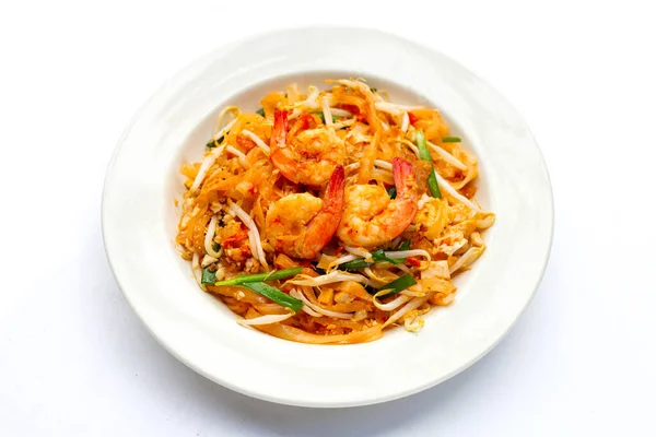 Cibo Tailandese Tagliatelle Riso Fritto Pad Thai — Foto Stock