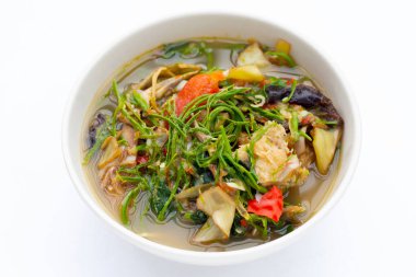 Acacia pennata ile körili muz çiçeği