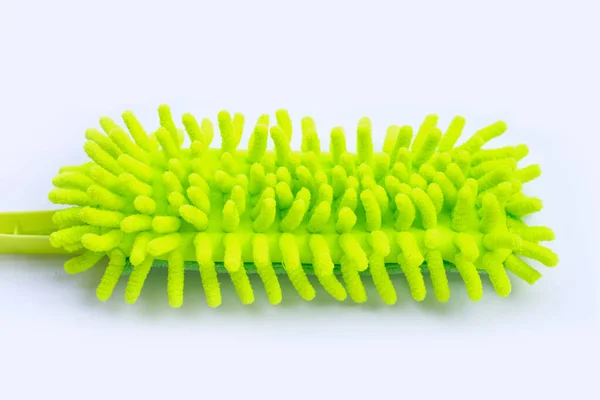 Green Duster White Background — Stock Photo, Image