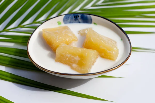 Tapioca Calda Com Leite Coco — Fotografia de Stock