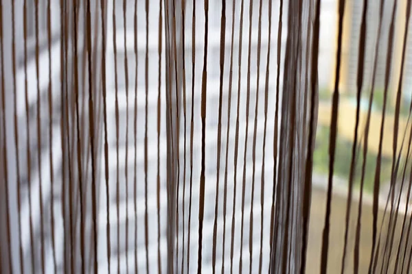 カーテン窓 部屋の装飾インテリア — ストック写真