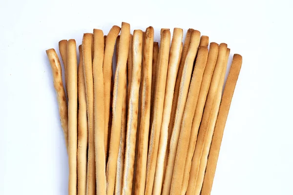 Bread Sticks Fundo Branco — Fotografia de Stock