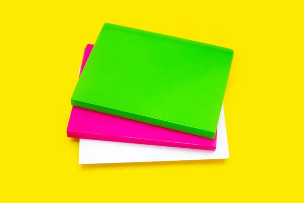 Office Folders Yellow Background — Stockfoto