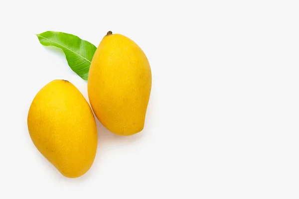 Tropische Früchte Mango Auf Weißem Hintergrund — Stockfoto