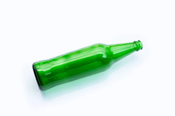 Green Bottle White Background — Stock Photo, Image