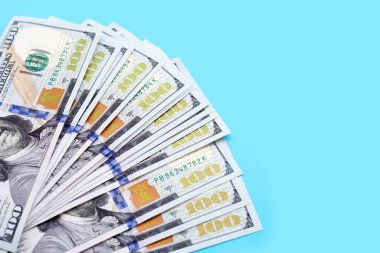 100 dolarlık banknotlar. Mali konsept