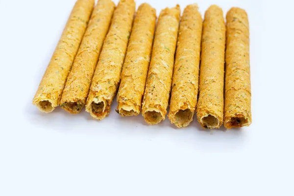 Rollos Huevo Crujiente Con Algas Marinas — Foto de Stock