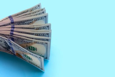 100 dolarlık banknotlar. Mali konsept