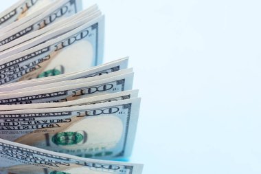 100 dolarlık banknotlar. Mali konsept