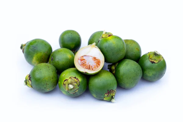 Betel Frutos Secos Sobre Fondo Blanco —  Fotos de Stock