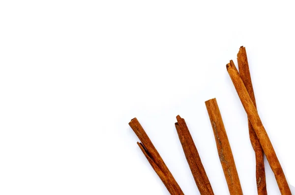 Cinnamon Sticks White Background — Stock Photo, Image
