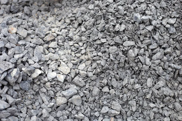 Gray Rubble Construction Rock Stones Background — Stok fotoğraf
