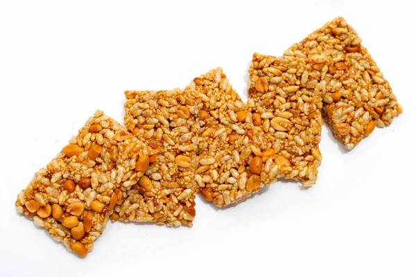 Krayasart Thai Crispy Rice Peanut Sesame Cereal Bar — стокове фото