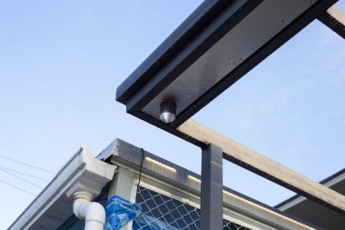 House rain gutter, Pipeline sysem.