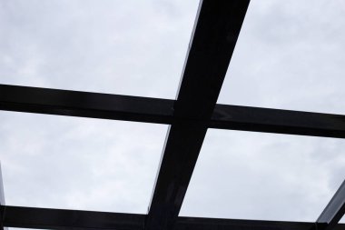 Steel roof structure. Build a room addition