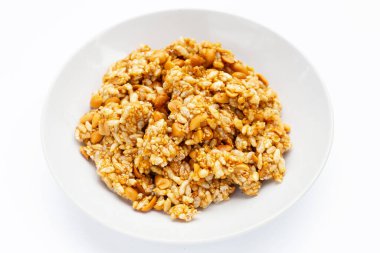 Krayasart, Thai crispy rice, peanut and sesame cereal