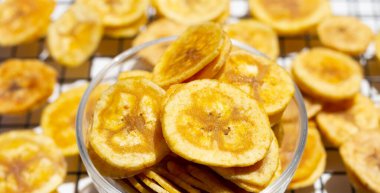 Banana stuffed with tamarind. Fruit snack