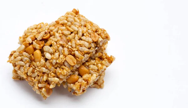 Krayasart Thai Crispy Rice Peanut Sesame Cereal Bar — Stock fotografie