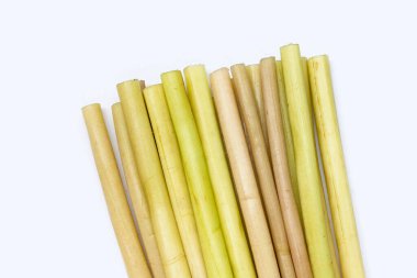 Lotus kökü beyaz arkaplanda.