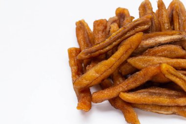 Sun dried banana. Fruit snack