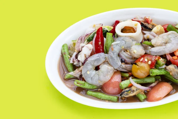 Insalata Speziata Tailandese Con Frutti Mare — Foto Stock