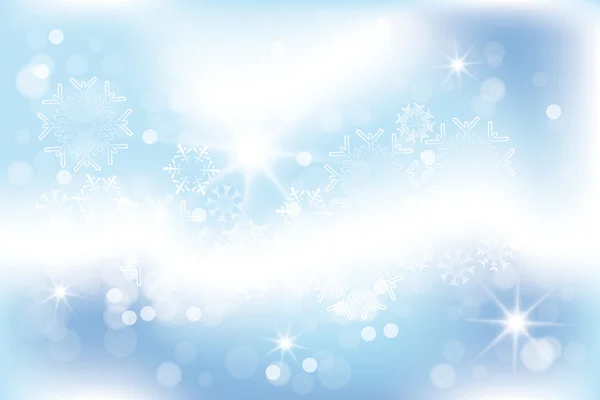 Fond chatoyant avec flocons de neige — Image vectorielle