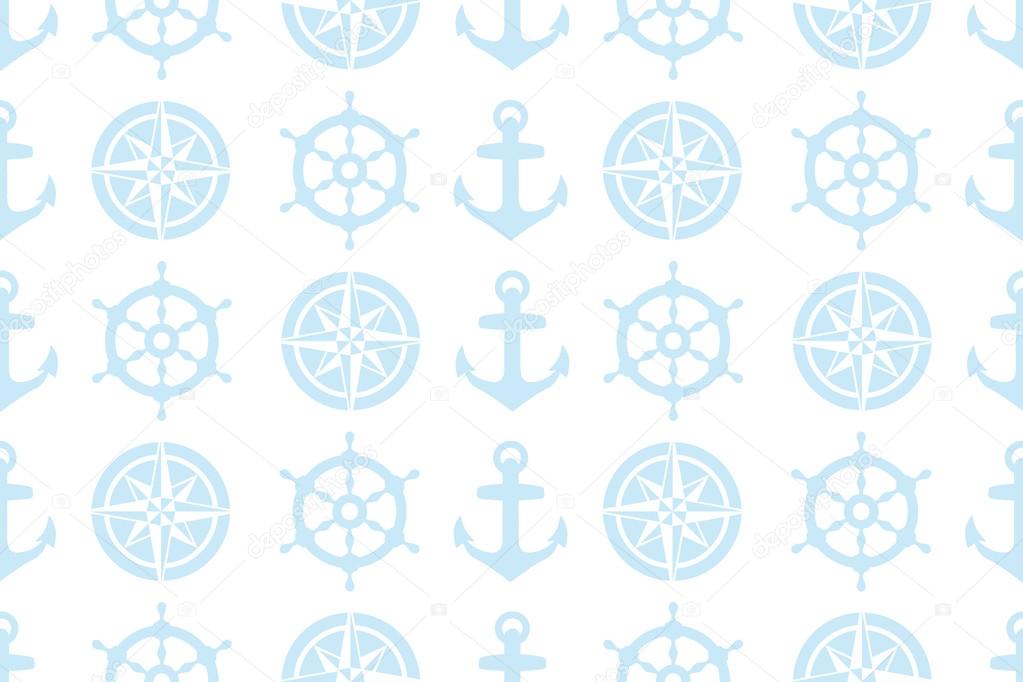 nautical seamless pattern for fabric