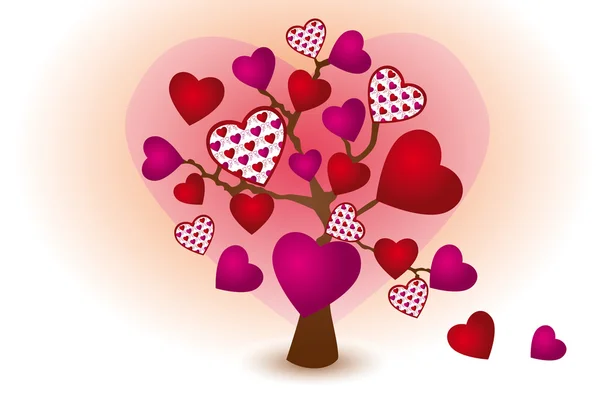 Arbre d'amour — Image vectorielle