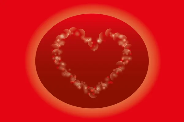 Κάρτα αγάπης για την ημέρα του Αγίου Βαλεντίνου — Διανυσματικό Αρχείο