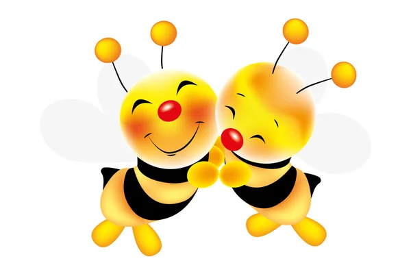 ミツバチの抱擁 — ストックベクタ