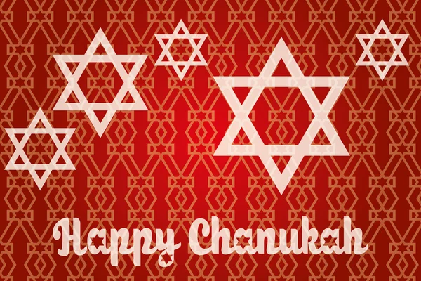 Happy Hanukkah - carte de Chanukah — Vector de stoc