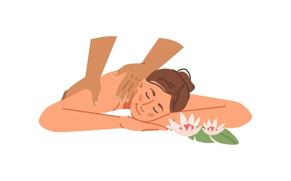Spa Salon professionelle Massage und Entspannung — Stockvektor