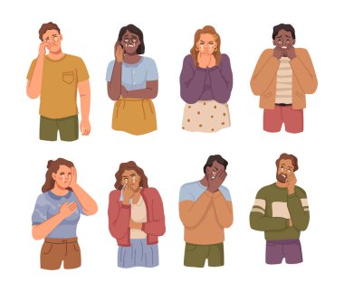 Ağlayan yetişkinler, incinen insanlar.