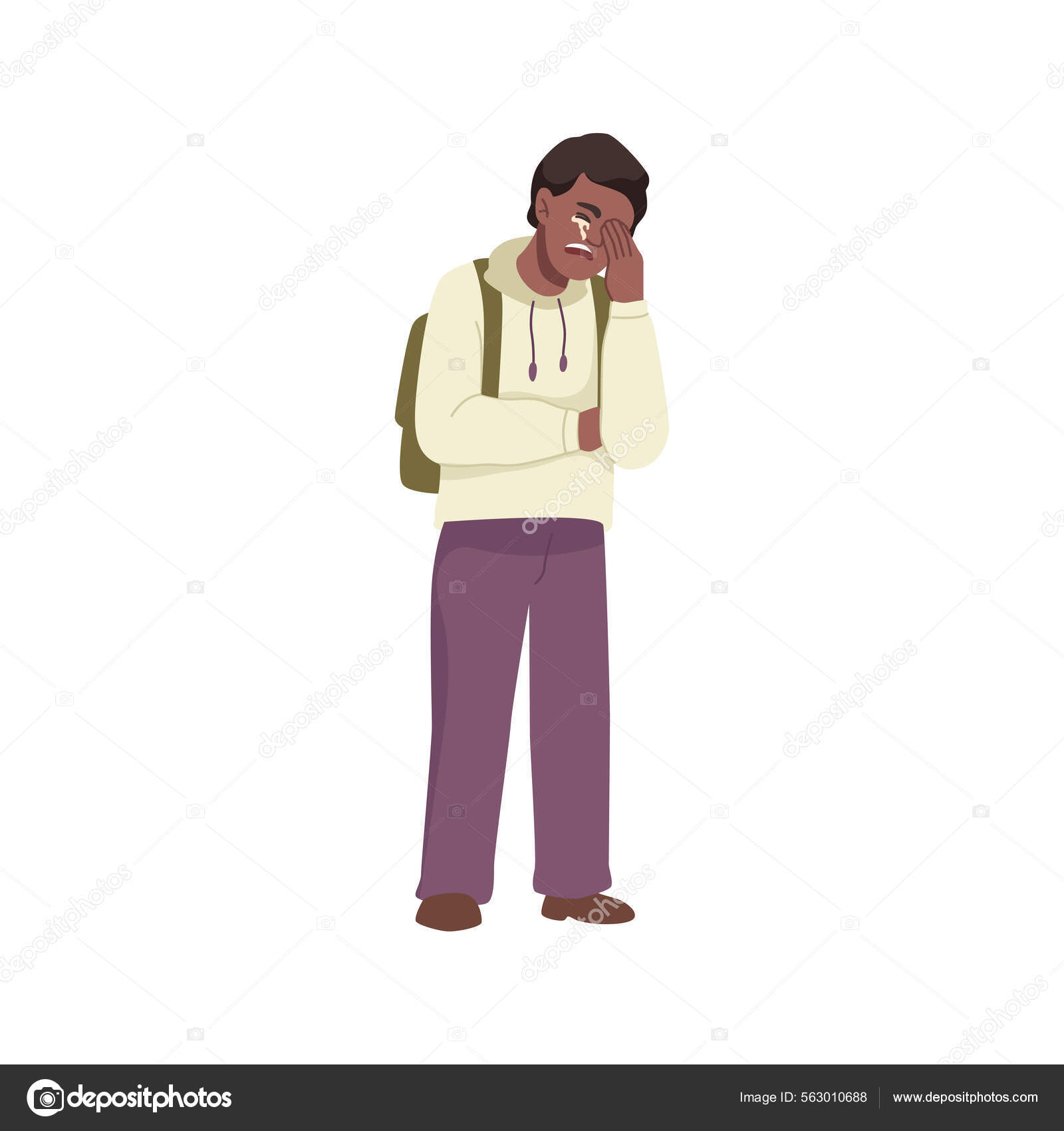 Upset child crying with tears dropping on cheeks Stock Vector Image by ©Sensvector #563010688 Upset child crying with tears dropping on cheeks Stock Vector Image by ©Sensvector #563010688