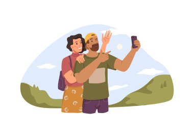 Seyahat günlüğü, yolculuk videosu çeken insanlar.