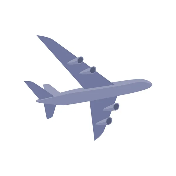 Повітряний Літак Літає Небі Подорожує Транспортує Легке Зручне Середнє Значення — стоковий вектор