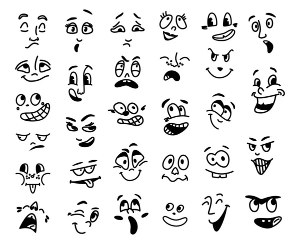 Emoji Emoticon Olho Rosto Personagem Desenho Animado Chorando Aplaudindo Rindo — Vetor de Stock