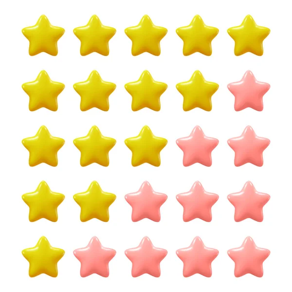 Ranking Qualität Bewertung Oder Bewertung Mit Goldenen Sternen Noten Von — Stockvektor